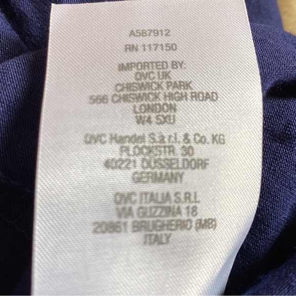 New A587912 Belle by Kim Gravel Rayon Spandex Shrug size XL Color Navy very soft - Picture 4 of 7